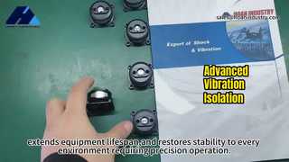 Amortiguador de caucho con aislamiento de vibraciones GZQ-1.2