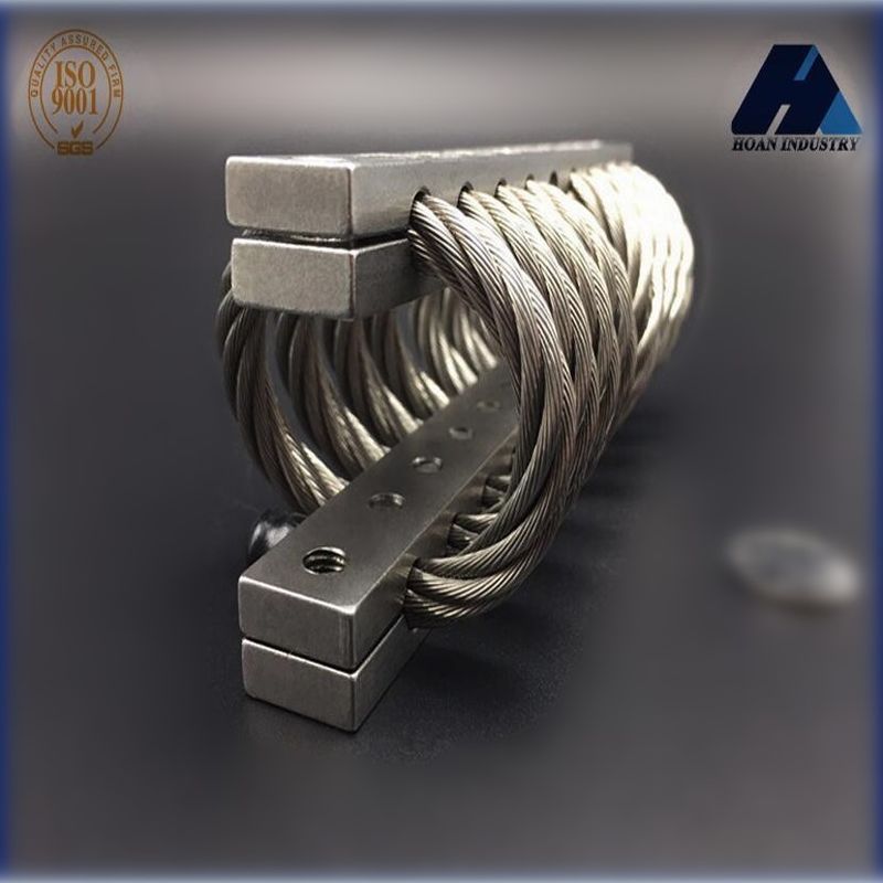 Compacto aislador de cuerda de alambre antivibración montado en el soporte del motor sensor de antena satelital