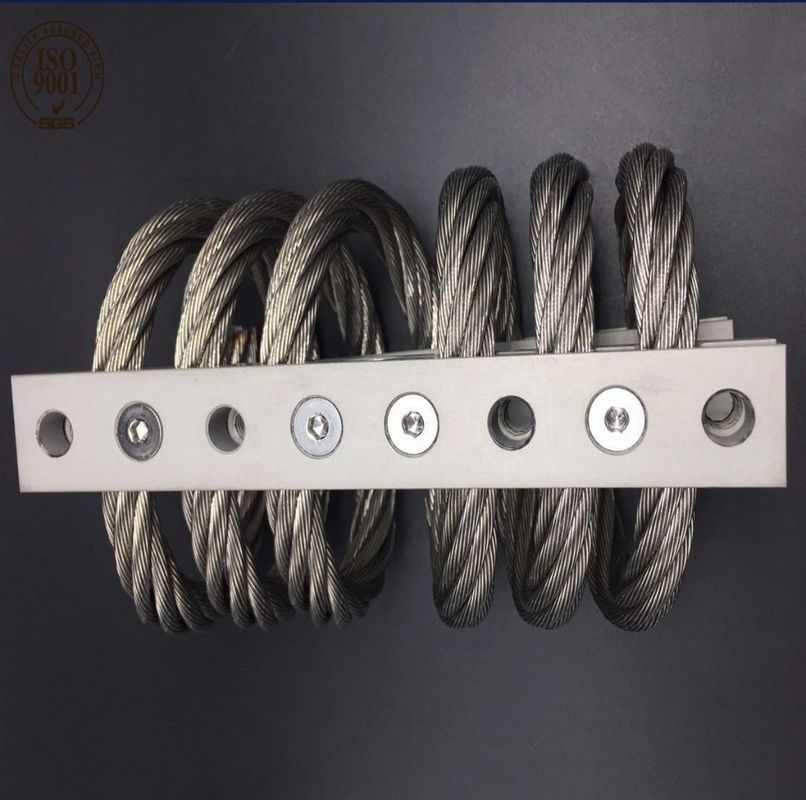 Automóviles blindados de defensa de aluminio lanzador del motor de apoyo energía de choque aislamiento de vibración JGX-1276D-233B aislador de cuerda de alambre