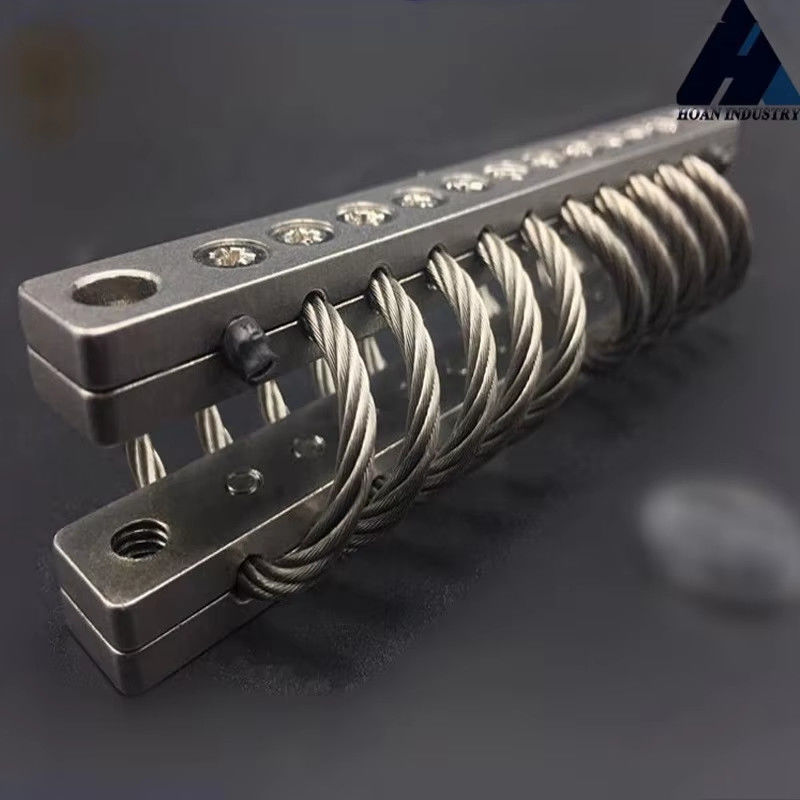 0.2 kg Aisladores de vibración de cuerda de alambre de tipo de montaje roscado para un funcionamiento estable en entornos aéreos y a bordo de buques