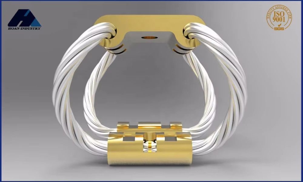 GR5-16A-A Aislador de vibración de cuerda de alambre de acero para vibraciones de baja frecuencia