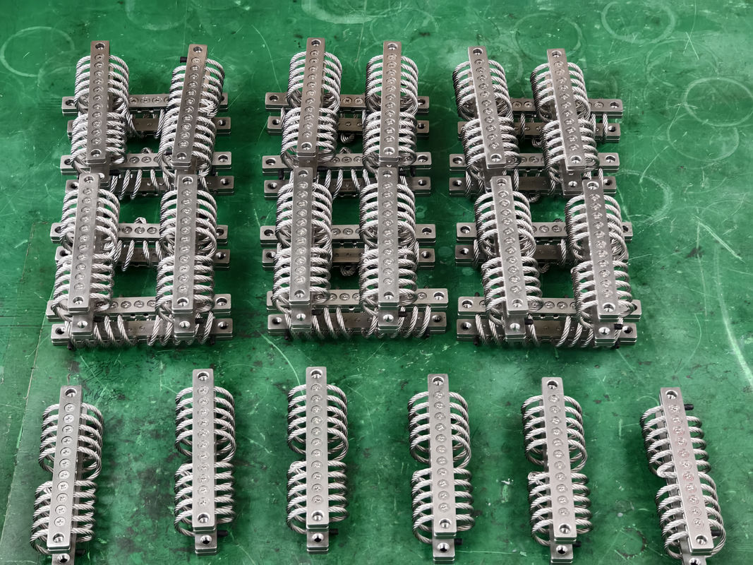 Aislador de vibraciones de cable de acero JGX-0958A-43A con conectores de acero inoxidable 304 y fundas de fluorocaucho