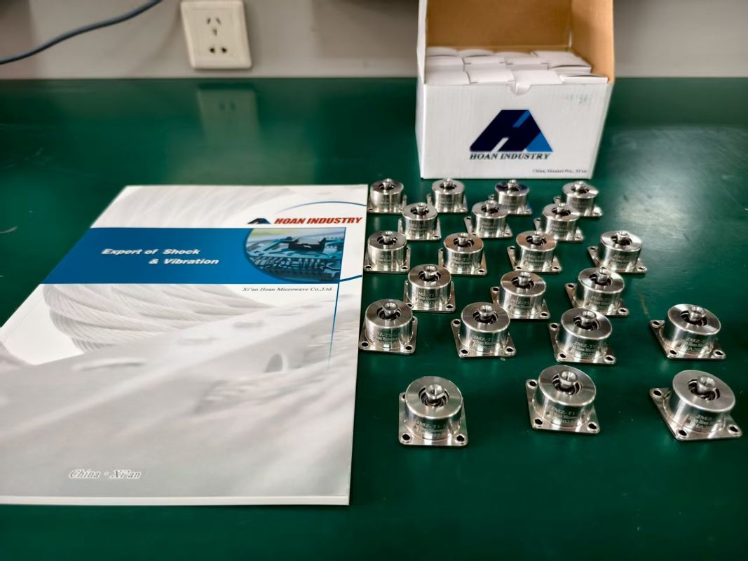 Aislador de vibraciones con amortiguación por fricción JMZ-TK-2.5A con rango de temperatura de -40°F a 180°F y deflexión de 0.5-1.5 pulgadas para la protección de equipos de precisión