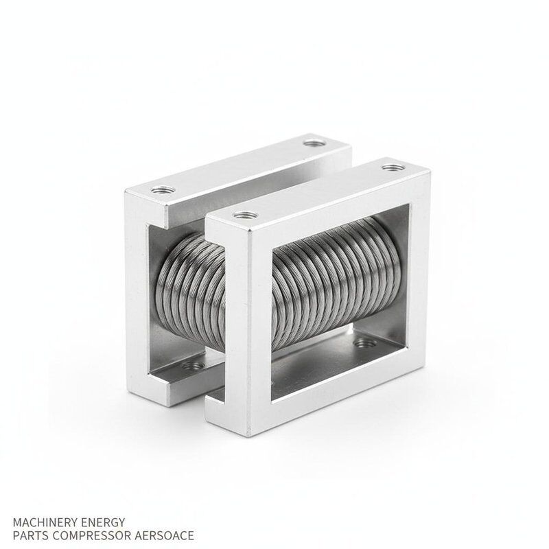 Aislador de cuerda de alambre de aluminio y acero inoxidable con carga estática máxima de 515 kg y diseño de 8 bucles para control de vibraciones