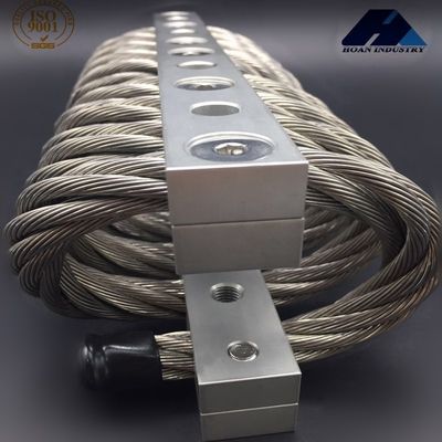 Consola de montaje aislante de cuerda de alambre de acero de choque antivibración generadora de vibración