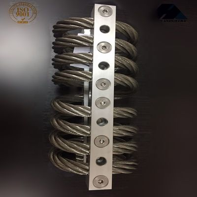 Aisladores de cuerda de alambre para amortiguación de vibraciones de ocho bucles