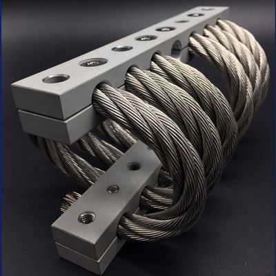 Automóviles blindados de defensa de aluminio lanzador del motor de apoyo energía de choque aislamiento de vibración JGX-1276D-233B aislador de cuerda de alambre